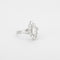 Bague 56.5 Bague or blanc, diamants 58 Facettes HS4196
