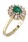 Bague BAGUE MARGUERITE ÉMERAUDE DIAMANTS 58 Facettes 076151