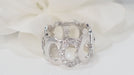 Ring 57 C Cartier collection ring White gold Diamonds 58 Facettes 32212