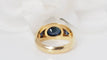 Bague 51.5 Bague jonc en or jaune et saphirs 58 Facettes 31708