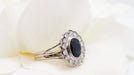 Ring Daisy ring in white gold, sapphire and diamonds 58 Facettes 29977