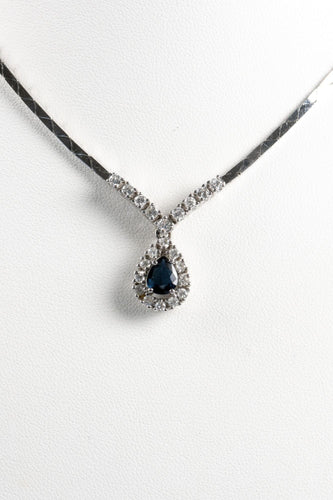 Collier Parure diamants et saphirs 58 Facettes CLDSABODSAOC56-1