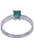 Ring 56 EMERALD AND DIAMOND RING 58 Facettes 074111