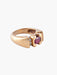 Yellow Gold Ruby Diamond Ring Bangle 58 Facettes