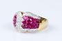 Bague Bague diamant rubis en or massif 18 carats 58 Facettes 41400026-63