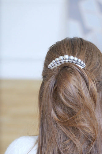 Accessoire Peigne à cheveux ancien, diadème en argent 58 Facettes