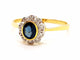 Bague 56 Bague Or jaune Saphir 58 Facettes 06321CD