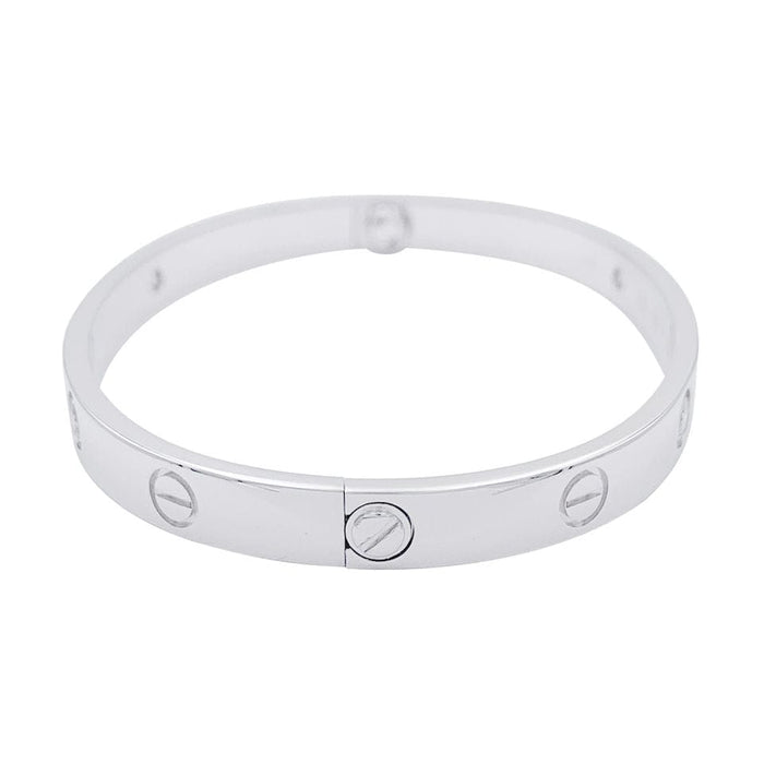Bracelet Bracelet Cartier, "Love", or blanc et diamants. 58 Facettes 32615