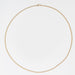 Yellow gold chain necklace with filed curb chain 58 Facettes 19-211A