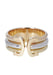 Ring 55 CARTIER Double C Large Model Ring in 3 Gold 750/1000 58 Facettes 62336-58217