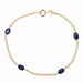 Bracelet Sapphire bracelet and gold chain 58 Facettes 23-178