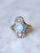 Bague marquise opale et diamants 58 Facettes