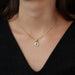 Pendant Emerald diamond pendant used yellow gold 58 Facettes 21-690