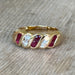 Ring 55 Ruby diamond bangle ring 58 Facettes 97
