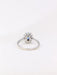 Bague Bague marguerite vintage saphir ovale diamants 58 Facettes J23