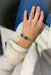 Bracelet Bracelet or jaune, malachite 58 Facettes 1