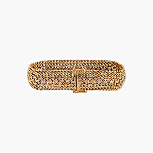 Bracelet Bracelet Manchette or jaune 58 Facettes