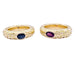 Ring 48 Chaumet Rings, “Carrosse”, yellow gold, colored sapphires. 58 Facettes 33283