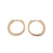 Earrings Rose gold diamond hoop earrings 58 Facettes
