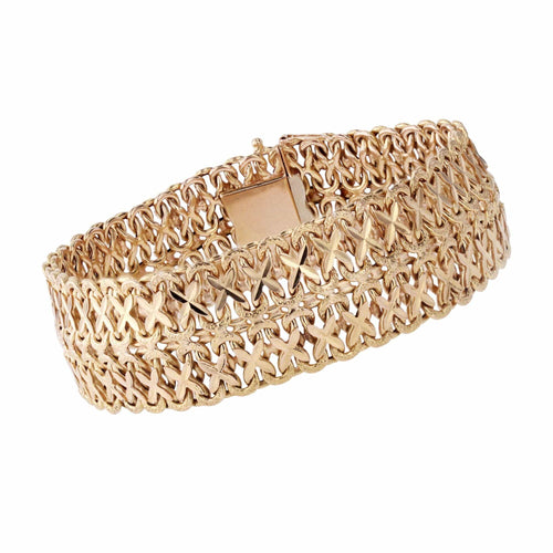 Bracelet Bracelet vintage or jaune souple 58 Facettes CVBR46