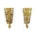 Earrings Stern “Filament” earrings in yellow gold and diamonds. 58 Facettes 30828