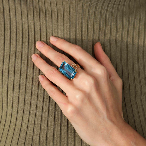 Bague BAGUE OR & TOPAZE 58 Facettes BO/220036 RIV