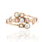 Bague 53 Bague ancienne or rose perles fines 58 Facettes 21-684