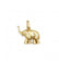 Pendentif 1.8 x 1.5 cm / Jaune / Or 750 Pendentif Charm's Eléphant 58 Facettes 220169R