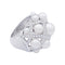 Bague 56 Bague Chanel, Baroque, or blanc, diamants, perles de culture. 58 Facettes 32342