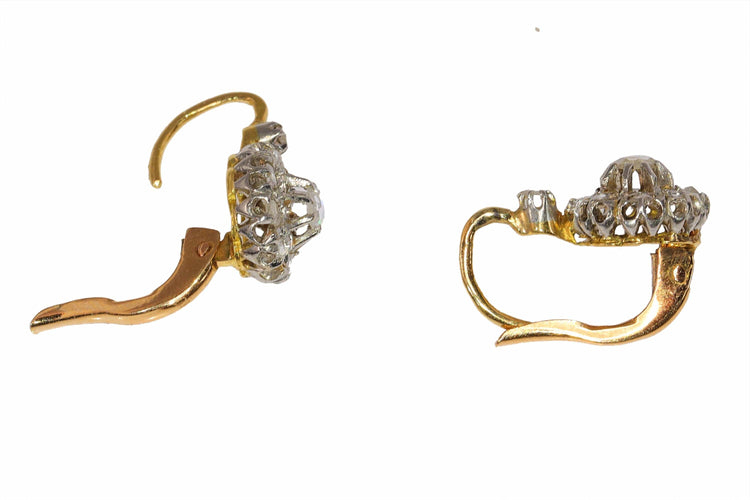 Boucles d'oreilles Boucles d’oreilles diamant Belle Epoque Art Déco vintage 58 Facettes 23240-0083