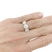 Bague 52 Bague en platine et or blanc trilogie diamants. 58 Facettes 31984