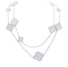 Van Cleef & Arpels “Magic Alhambra” long necklace in white gold, diamonds. 58 Facettes 33559