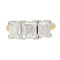 Bague 55 Bague trilogie diamants, or et platine. 58 Facettes 31554