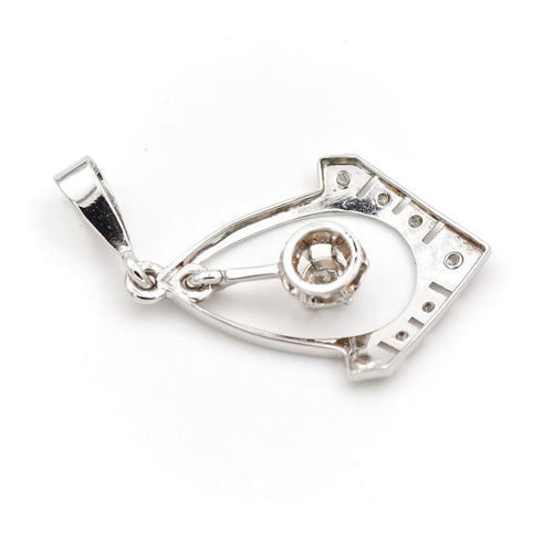 Collier Pendentif Art déco Or blanc Diamant 58 Facettes 2024921CN