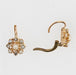Earrings Leverback earrings with fine pearls and rose-cut diamonds 58 Facettes 21-543