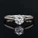 Bague 54 Bague solitaire diamant or blanc 58 Facettes 22-104