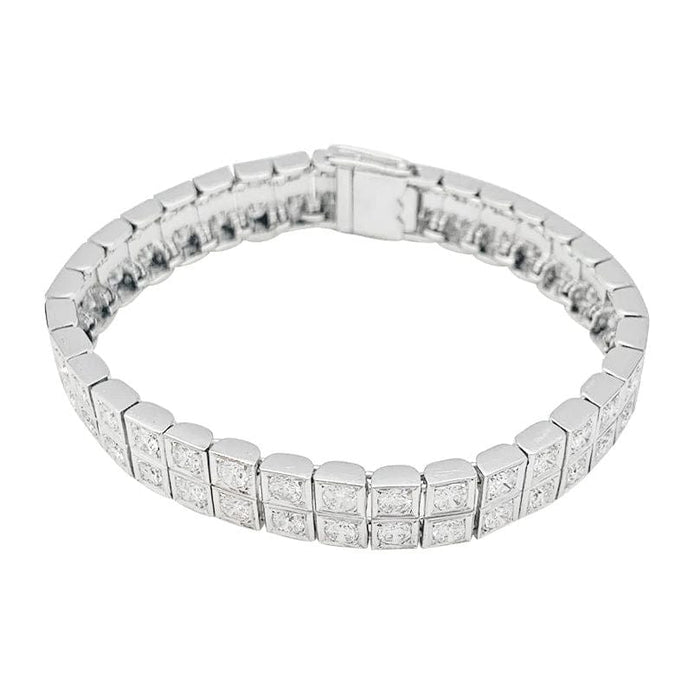 Bracelet Bracelet or blanc et diamants. 58 Facettes 31345