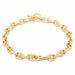 Necklace Navy mesh necklace Yellow gold 58 Facettes 2106495CN