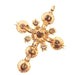 Gold cross pendant with diamonds 58 Facettes 20013-0058