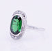 Ring 51 Old tsavorite garnet and diamond ring in pink 58 Facettes 22-491