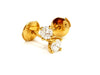 Earrings Stud earrings Yellow gold Diamond 58 Facettes 06432CD