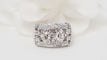 Bague 57 Bague Art Déco Or blanc Platine et Diamants 58 Facettes 32465
