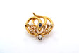 Brooch Snake Brooch 19th Yellow Gold Platinum Diamonds Pearls Sapphire 58 Facettes 25398