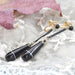 Boucles d'oreilles Pendants d'oreilles agates rubannées onyx émail et or 58 Facettes 22-399C