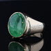 Ring 60 Men's gold and jade ring 58 Facettes 21-550