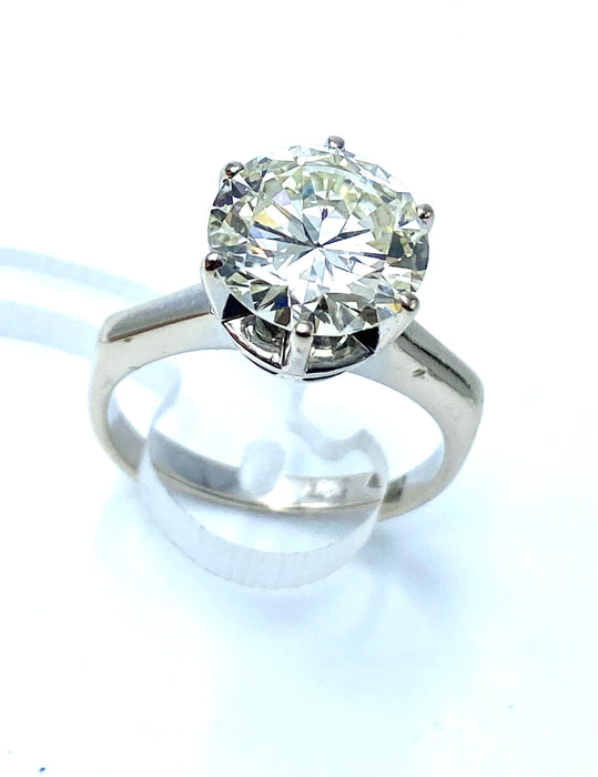 Bague white Gold engagement Diamond ring 58 Facettes