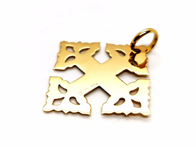 Pendentif Pendentif Croix Or jaune 58 Facettes 1212055CN
