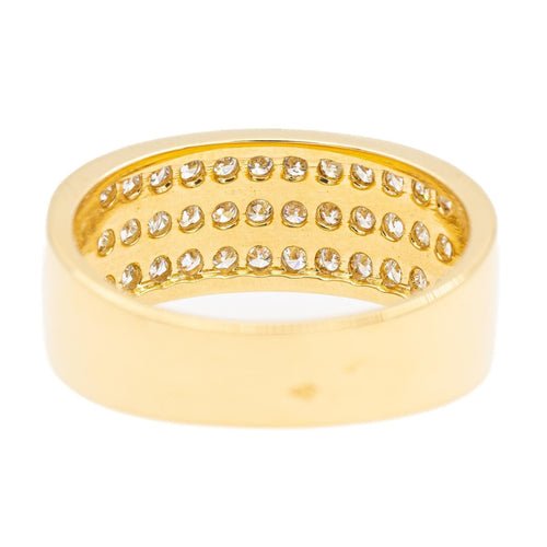 Bague 56 Bague Bandeau Or jaune Diamant 58 Facettes 2303354CN