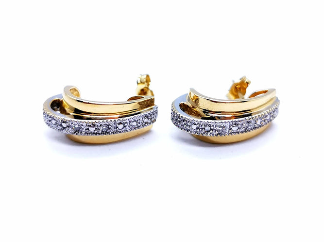 Boucles d'oreilles Boucles d'oreilles Or jaune Diamant 58 Facettes 997147CN