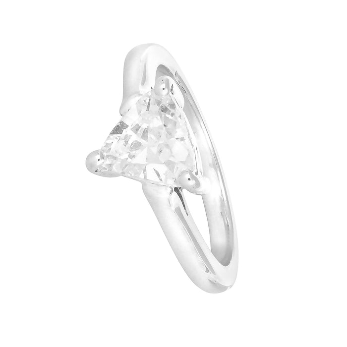 Bague Solitaire Or Blanc Diamant 58 Facettes 61000280